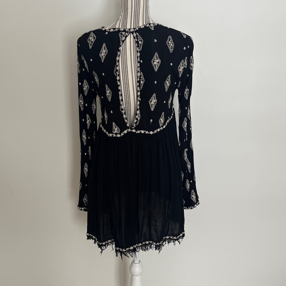 Free People Black and White Blouse - Picture 4 of 9